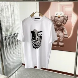 Louis Vuitton T-Shirts for AAAA Louis Vuitton T-Shirts Black/White #B53779