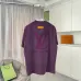 Louis Vuitton T-Shirts for AAAA Louis Vuitton T-Shirts Black/White/Purple #B53283
