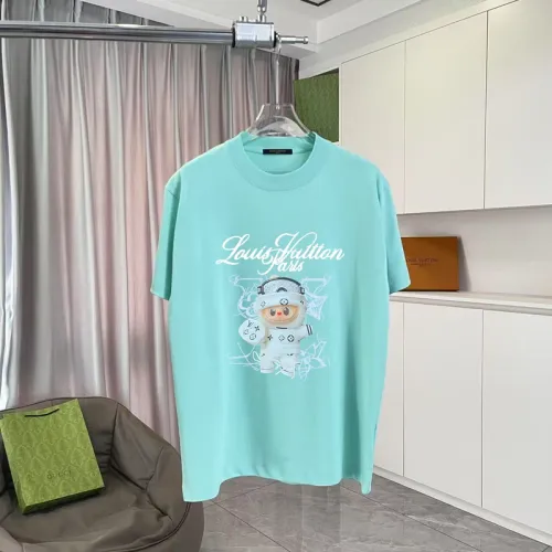 Louis Vuitton T-Shirts for AAAA Louis Vuitton T-Shirts Cartoon Printed Black/Purple/Grey/Green #B54121