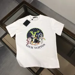 Louis Vuitton T-Shirts for AAAA Louis Vuitton T-Shirts Cartoon rabbit Black/White #B53070