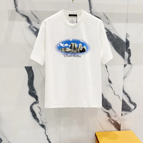 Louis Vuitton T-Shirts for AAAA Louis Vuitton T-Shirts Weight:320g Black/White #B52968