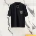 Louis Vuitton T-Shirts for AAAA Louis Vuitton T-Shirts Weight:320g Black/White #B52969