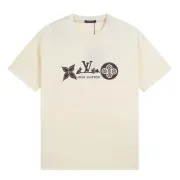 Louis Vuitton Men/Women T-shirts EUR/US Size 1:1 Quality White/Black #999934035
