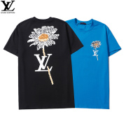 Louis Vuitton T-Shirts for Men Women Black/Blue #99902655