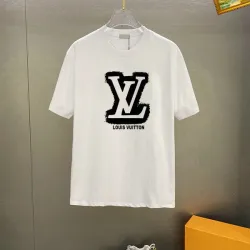 Designer Style Logo Tee - Black Louis Vuitton Inspired Graphic T-Shirt  Fit S-5XL #B53202