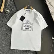 Louis Vuitton AAA Letter Embroidered T-Shirts for Men' Polo Shirts #B33173