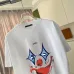 Louis Vuitton T - Shirt With Artistic Clown Face Graphic For Bold Fashion Statements White/Black/Yellow/Purple #B54245