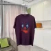Louis Vuitton T - Shirt With Artistic Clown Face Graphic For Bold Fashion Statements White/Black/Yellow/Purple #B54245