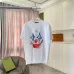 Louis Vuitton T - Shirt With Artistic Clown Face Graphic For Bold Fashion Statements White/Black/Yellow/Purple #B54245