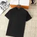 Louis Vuitton T-Shirts for Men Crew Neck Black/White/Grey Printing #B46421