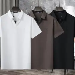 Louis Vuitton T-Shirts for Men' Polo Shirts Solid Color #B46545