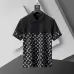 Louis Vuitton T-Shirts for Men' Polo Shirts printed Black/White #B46544