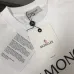 Moncler  Black/White Flocked Logo Cotton T-shirt #B53887