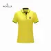 Moncler T-shirts Polo for men Solid Color Black/White/Yellow/Blue/Red/Grey #B46611