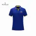 Moncler T-shirts Polo for men Solid Color Black/White/Yellow/Blue/Red/Grey #B46611