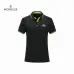 Moncler T-shirts Polo for men Solid Color Black/White/Yellow/Blue/Red/Grey #B46611