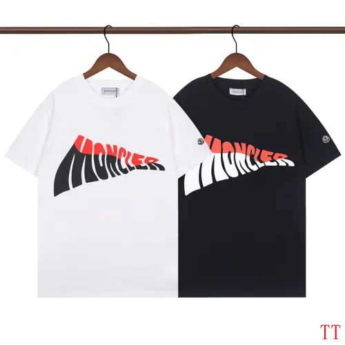 Moncler T-shirts for men 270g Black/White #B53059