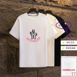 Moncler T-shirts for men 300g 100% cotton NFC chip sensor #B52949