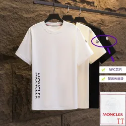 Moncler T-shirts for men 300g 100% cotton NFC chip sensor #B52950