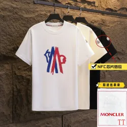 Moncler T-shirts for men 300g 100% cotton NFC chip sensor #B52951