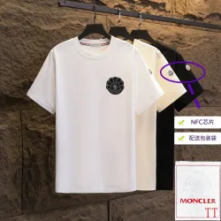 Moncler T-shirts for men 300g 100% cotton NFC chip sensor #B52959