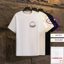 Moncler T-shirts for men 300g 100% cotton NFC chip sensor #B52960