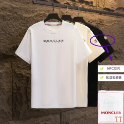 Moncler T-shirts for men 300g 100% cotton NFC chip sensor #B52964