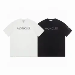 Moncler T-shirts for men Black/White #B47067