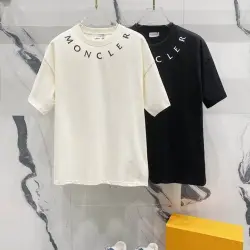 Moncler T-shirts for men Black/White #B47082