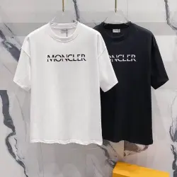 Moncler T-shirts for men Black/White #B47083