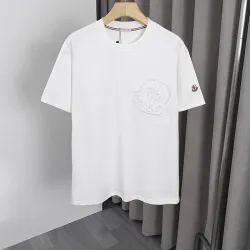 Moncler T-shirts for men Black/White #B52565