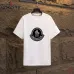 Moncler T-shirts for men Black/White Weight 300g 100% cotton #B52946
