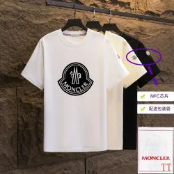 Moncler T-shirts for men Black/White Weight 300g 100% cotton #B52946