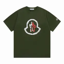 Moncler T-shirts for men Black/White/Green #B47065