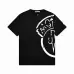 Moncler T-shirts for men Black/White/Orange #B47072