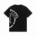 Moncler T-shirts for men Black/White/Orange #B47072