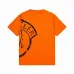 Moncler T-shirts for men Black/White/Orange #B47072