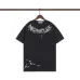 Moncler White/Black T Shirt with Paint Splatter Details and Artistic Logo Graphic on the Collar Area #B54207