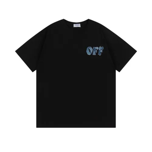 OFF WHITE T-Shirts for MEN Black/White #B51592