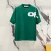 OFF WHITE T-Shirts for MEN Black/White/Green #B47112