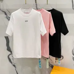 OFF WHITE T-Shirts for MEN Black/White/Pink #B47113