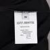 OFF WHITE T-Shirts for MEN Letter logo print 260g Black/White #B53749