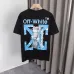 OFF WHITE T-Shirts for MEN Letter logo print 260g Black/White #B53749
