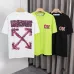 OFF WHITE T-Shirts for MEN Letter logo print 260g Black/White #B53750