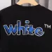 OFF WHITE T-Shirts for MEN Letter logo print 260g Black/White #B53752