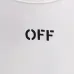 OFF WHITE T-Shirts for MEN Letter logo print 260g Black/White #B53753