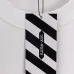 OFF WHITE T-Shirts for MEN Letter logo print 260g Black/White #B53754