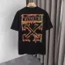 OFF WHITE T-Shirts for MEN Letter logo print 260g Black/White #B53754