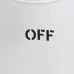 Off-White Logo Stamp Cotton T-Shirt Black/White #B53373