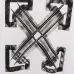 Off-White Logo Stamp Cotton T-Shirt Black/White #B53373
